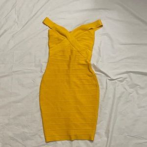 Yellow Bandage Dress